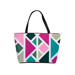 Pattern Geometric Decor Backdrop Classic Shoulder Handbag by Modalart