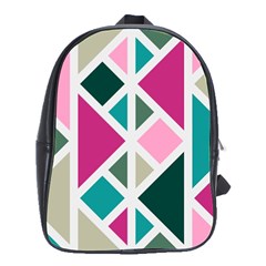 Pattern Geometric Decor Backdrop School Bag (large) by Modalart