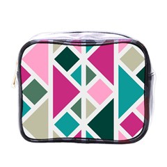 Pattern Geometric Decor Backdrop Mini Toiletries Bag (one Side) by Modalart