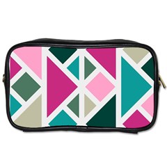 Pattern Geometric Decor Backdrop Toiletries Bag (one Side) by Modalart