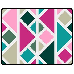 Pattern Geometric Decor Backdrop Fleece Blanket (medium) by Modalart