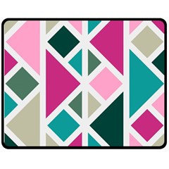 Pattern Geometric Decor Backdrop Two Sides Fleece Blanket (medium) by Modalart