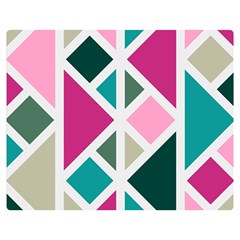 Pattern Geometric Decor Backdrop Two Sides Premium Plush Fleece Blanket (medium) by Modalart