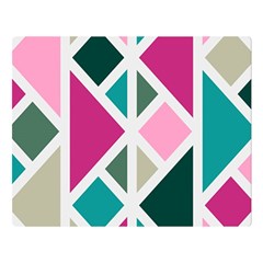 Pattern Geometric Decor Backdrop Two Sides Premium Plush Fleece Blanket (large) by Modalart