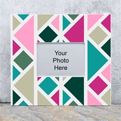 Pattern Geometric Decor Backdrop White Wall Photo Frame 5  X 7  by Modalart