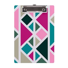 Pattern Geometric Decor Backdrop A5 Acrylic Clipboard by Modalart