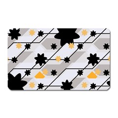 Flower Shape Abstract Pattern Magnet (rectangular) by Modalart