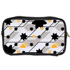 Flower Shape Abstract Pattern Toiletries Bag (two Sides) by Modalart