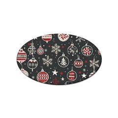 Christmas Decoration Winter Xmas Sticker Oval (10 Pack) by Modalart