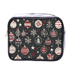 Christmas Decoration Winter Xmas Mini Toiletries Bag (one Side) by Modalart