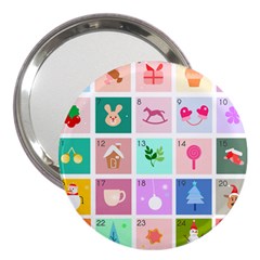 Christmas Wreath Advent 3  Handbag Mirrors