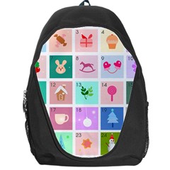 Christmas Wreath Advent Backpack Bag