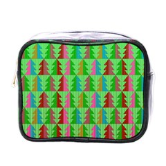 Christmas Background Paper Mini Toiletries Bag (one Side) by Modalart