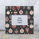 Christmas Decoration Winter Xmas White Box Photo Frame 4  x 6  Front