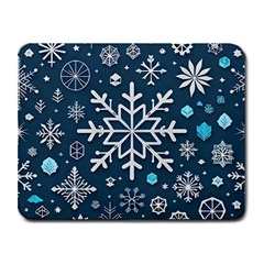 Snowflakes Pattern Small Mousepad