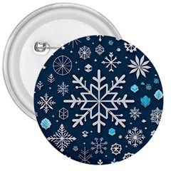 Snowflakes Pattern 3  Buttons by Modalart