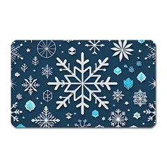 Snowflakes Pattern Magnet (rectangular) by Modalart