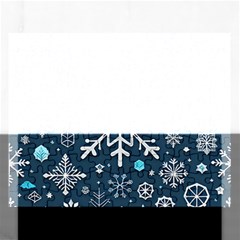 Snowflakes Pattern Rectangular Jigsaw Puzzl by Modalart