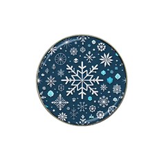 Snowflakes Pattern Hat Clip Ball Marker by Modalart