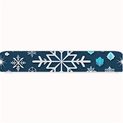 Snowflakes Pattern Small Bar Mat by Modalart