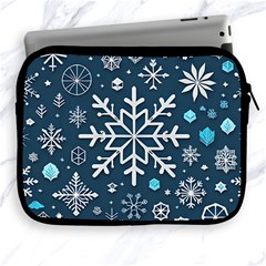 Snowflakes Pattern Apple Ipad 2/3/4 Zipper Cases by Modalart