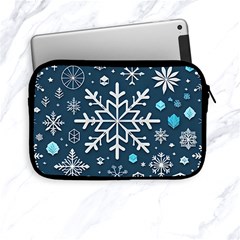 Snowflakes Pattern Apple Ipad Mini Zipper Cases by Modalart