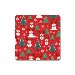 Christmas Decoration Square Magnet by Modalart