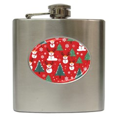 Christmas Decoration Hip Flask (6 Oz) by Modalart