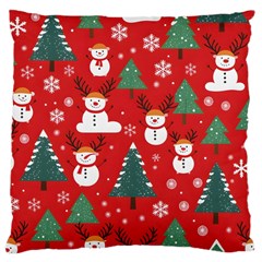 Christmas Decoration Large Cushion Case (two Sides) by Modalart