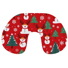 Christmas Decoration Travel Neck Pillow by Modalart