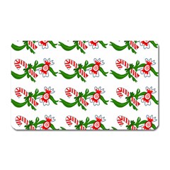 Sweet Christmas Candy Cane Magnet (rectangular) by Modalart