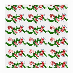 Sweet Christmas Candy Cane Medium Glasses Cloth (2 Sides) by Modalart