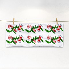 Sweet Christmas Candy Cane Hand Towel by Modalart