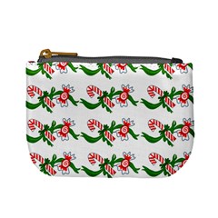 Sweet Christmas Candy Cane Mini Coin Purse by Modalart