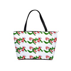 Sweet Christmas Candy Cane Classic Shoulder Handbag by Modalart