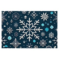 Snowflakes Pattern Banner And Sign 6  X 4 