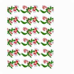 Sweet Christmas Candy Cane Small Garden Flag (two Sides) by Modalart