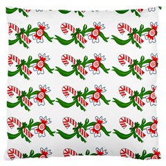 Sweet Christmas Candy Cane Large Cushion Case (one Side) by Modalart