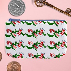 Sweet Christmas Candy Cane Large Coin Purse by Modalart