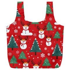 Christmas Decoration Full Print Recycle Bag (xxl) by Modalart