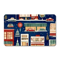 Background Mid Century Modern Magnet (rectangular) by Modalart