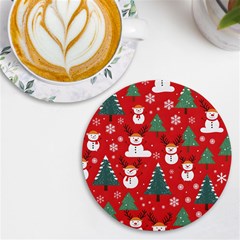 Christmas Decoration Uv Print Round Tile Coaster by Modalart