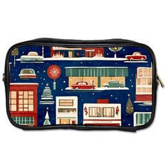 Background Mid Century Modern Toiletries Bag (one Side) by Modalart