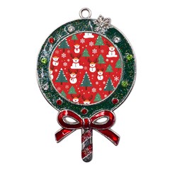 Christmas Decoration Metal X mas Lollipop With Crystal Ornament by Modalart