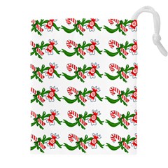 Sweet Christmas Candy Cane Drawstring Pouch (5xl) by Modalart