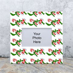 Sweet Christmas Candy Cane White Box Photo Frame 4  X 6  by Modalart