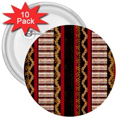 Textile Pattern Abstract Fabric 3  Buttons (10 Pack)  by Modalart