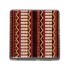 Textile Pattern Abstract Fabric Memory Card Reader (square 5 Slot) by Modalart