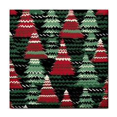 Christmas Trees Tile Coaster by Modalart