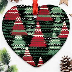 Christmas Trees Ornament (heart) by Modalart